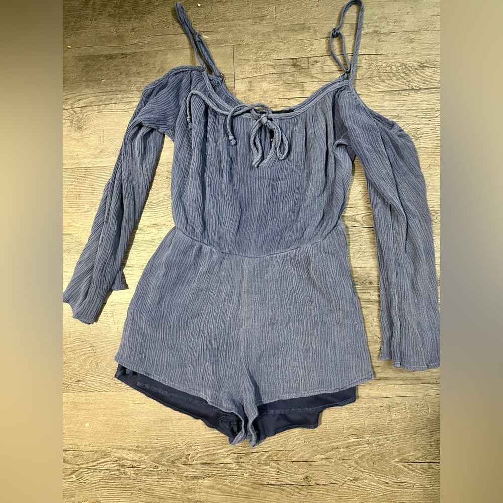 See You Monday Cold shoulder Romper